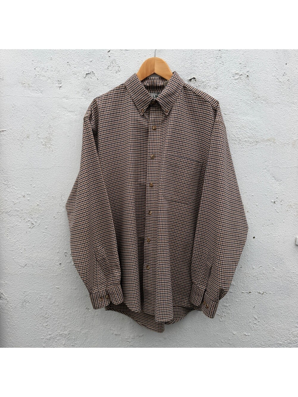 L.L. Bean Plaid Button Down Longsleeve Shirt 90s